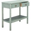 Asa 2 Drawer 1 Shelf Console Table - CNS6602A - Green - Blue - Safavieh - 4 of 4