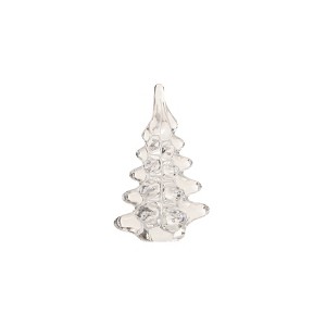 Storied Home Decorative Glass Christmas Tree, Clear - 1 of 3