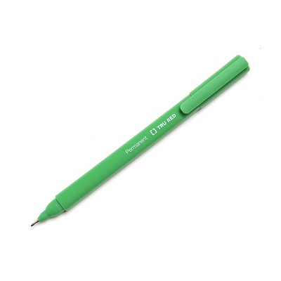 TRU RED Pen Permanent Markers Ultra Fine Tip Green Dozen TR54543