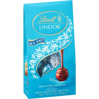 Lindt Lindor Sea Salt Milk Chocolate Truffles - 6oz