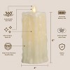 LumiPur 3.5"x7" Signature Natural Glow Halloween Flameless LED Wax Drip Pillar Candle White - 3 of 4