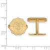 Black Bow Jewelry 14k Yellow Gold Plated Sterling Silver Eastern Kentucky Colonels NCAA Cuff Links - 2 of 3