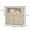 Angel Sar Large Hamster Cage, Wooden Guinea Pig Cages with Detachable Cabinet, Guinea Pig Hutch with Bridge, Openable Top - 3 of 4