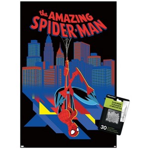 Trends International Marvel Spider-Man: Geometic Hero - City Unframed Wall Poster Prints - 1 of 4