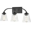 Millennium Lighting Josleen 3 - Light Vanity in  Matte Black - image 3 of 4