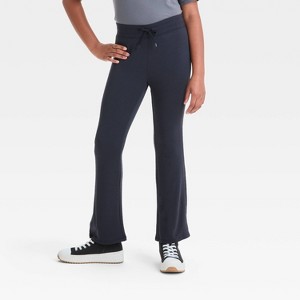 Girls' Cozy Lightweight Flare Pants - All In Motion™ - 1 of 3