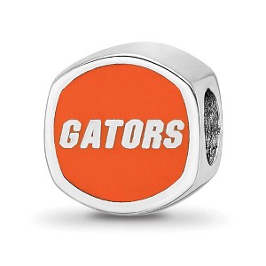 Black Bow Jewelry Sterling Silver Florida Gators NCAA Bead Charm - 1 of 4