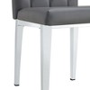 CAVINAS Velvet Armless Chairs, Dining Chairs with Metal Legs, Grid and Buckle Design for Kitchen, Conference Room, Living Room - 4 of 4