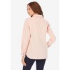 Roaman's Women's Plus Size Gem Stud Big Shirt - 3 of 4