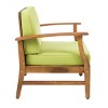 Club Chairs Set of 2,Wood Patio Accent Chair With Cushion Seat,Outdoor Patio Chairs,Classic Club Chairs For Patio,Backyard,Garden-Cuddlewood - 3 of 4