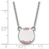 Black Bow Jewelry Sterling Silver Chi Omega Greek Life Necklace 18 Inch - 2 of 4