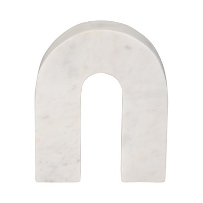 Marble Decorative Arch Sculpture - Modern Stone Accent for Home, Office, Bedroom, Living Room