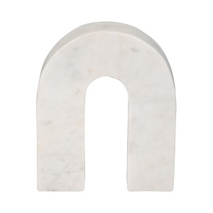 Marble Decorative Arch Sculpture - Modern Stone Accent for Home, Office, Bedroom, Living Room - 1 of 4