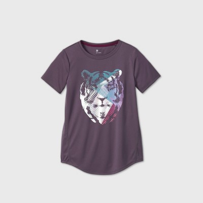 purple tiger shirt