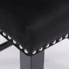 A&A Furniture,Contemporary Velvet Upholstered Wing-Back Barstools with Button Tufted Decoration and Wooden Legs,  Bar Chairs,Set of 2 - 4 of 4