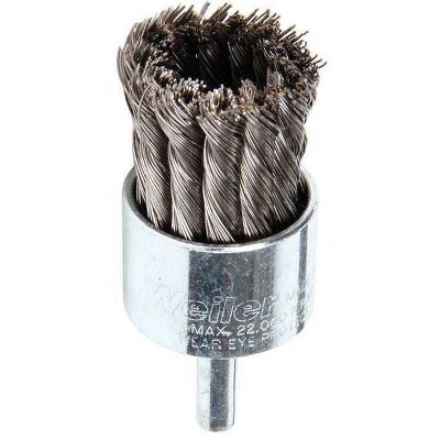 Weiler  Knot Wire End Brush,Steel,1-1/8 In. 90193