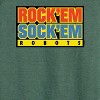 Women's - Rock 'Em Sock 'Em Robots - Rock 'Em Sock 'Em Logo Lightweight French Terry Wide Neck Long Sleeve Shirt - 2 of 4