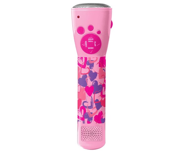 First Act Discovery - Karaoke Microphone - Pink Hearts