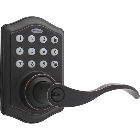 Honeywell Electronic Entry Lever Door Lock Oil Rubbed Bronze