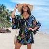 Women's Tropical Vibes Floral Print Romper with Tie Waist - Cupshe - 2 of 4