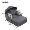 79.9" Wicker Patio Recliner With Adjustable Canopy And Cushion,Outdoor Double Chaise Lounge,Patio Recliner For Patio,Poolside-Cuddlewood - 4 of 4
