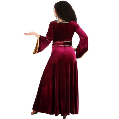 XS Dark Red Velvet Renaissance Style Dress Costume