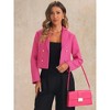 INSPIRE CHIC Women's Notch Lapel Buttons Office Long Sleeve Casual Blazer - 4 of 4