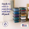 Homz Plastic Multipurpose Stackable Storage Container Bins with Secure Latching Lid for Home and Office Organization - 2 of 4