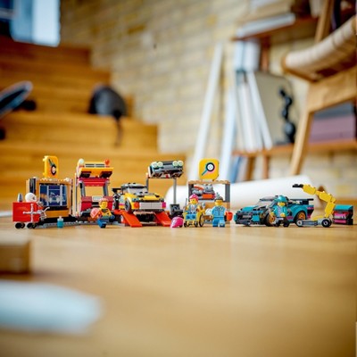 LEGO City Custom Car Garage Toy, Kids&#39; Workshop Set 60389