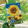 Sunflowers and Bees Summer House Flag Floral Butterfly 28" x 40" Briarwood Lane - 4 of 4