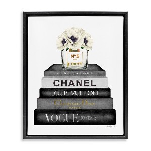 Stupell Industries Monochrome Fashion Designer Bookstack, 17" x 21" - 1 of 4