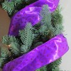 Northlight Pack of 12 Shimmering Purple Christmas Tree Wired Craft Ribbons - 2.5" x 120 Yards - 3 of 3