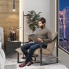 Garvee Mid-Century Modern Sling Accent Chair, Fabric Living Room Chairs with Heavy Duty Metal Frame, Lounge Reading Armchair for Living Room Bedroom - 3 of 4