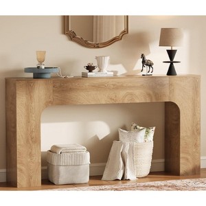 47"/63" Wooden Console Table, Farmhouse Sofa Table for Entryway, Hallway or Living Room, Heavy Rectangular Behind Couch Table - 1 of 4