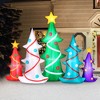 Occasions AIRFLOWZ INFLATABLE COLORFUL CHRISTMAS TREES  9FT, 6 ft Tall, Red - 2 of 4