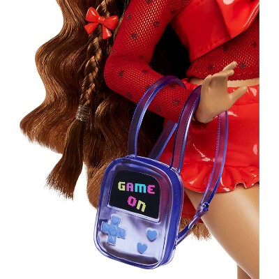 Teresa Fashion Doll with Video Game Accessories and Brown Hair