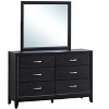 Passion Furniture Glasgow 39 in. W x 35 in. H Rectangle Framed Dresser Mirror - 2 of 4