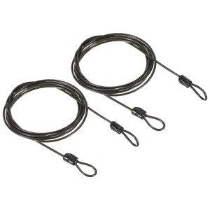 Unique Bargains Security Steel Cable Coated Luggage Lock Wire Rope w Double Loop - 1 of 4
