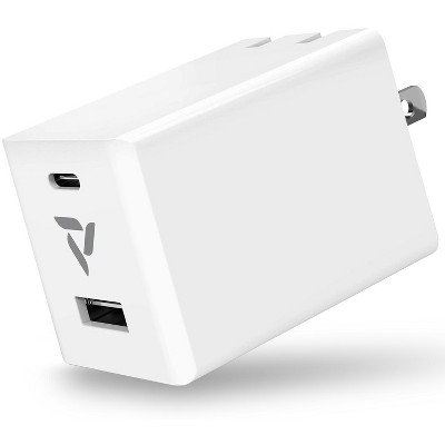 Vena 48W Dual Port USB C + USB-A Wall Charger, (GaN Tech) PD 3.0 Fast Charging Travel Charger For MacBook Air iPad Pro iPhone Galaxy Google Pixel