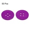 Unique Bargains Resin Craft Snap Round Flat 4-Hole Sewing Buttons 50 Pcs - 3 of 4