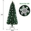 7ft 290 Branches Artificial Christmas Tree, Easy Setup,Pre-Lit Green Artificial Christmas Tree for Home, Party Decoration - 3 of 4