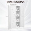 COWLOWN 2-Door Metal Storage Cabinet with Adjustable Shelves, Tall Steel Pantry Locker for Kitchen, Office, Living Room - 2 of 4