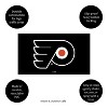 Full Color PVC Mat, 16" x 28", Philadelphia Flyers - 4 of 4