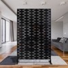 DSVIMOY Outdoor & Indoor Privacy Screen, Freestanding Decorative Privacy Screen for Deck Balcony Patio, Black, 48"*76"*16" - 2 of 4