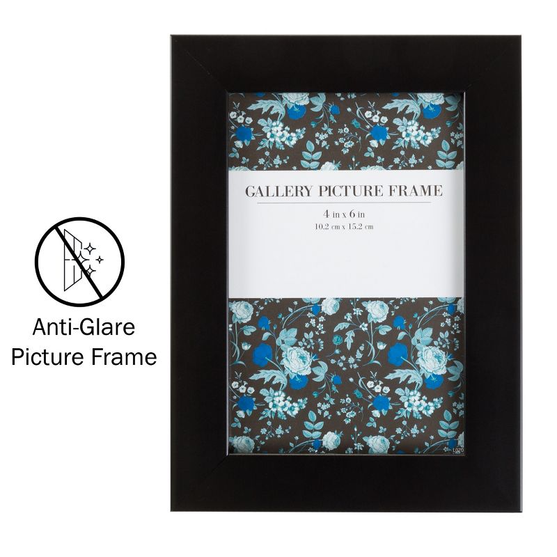 Hasting Home Set of Six, Black Picture Frames with Stand and Hooks, 4 of 5