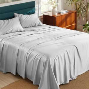 Cooling Sheets - Lyocell Cotton Sheet Set, GentleSoft™, Silky & Breathable Eucalyptus Bed Sheets with Deep Pocket - 1 of 4