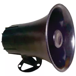 2 White Pyle PHSP4 6 50 Watt Indoor/Outdoor Waterproof Home PA Horn Speaker 