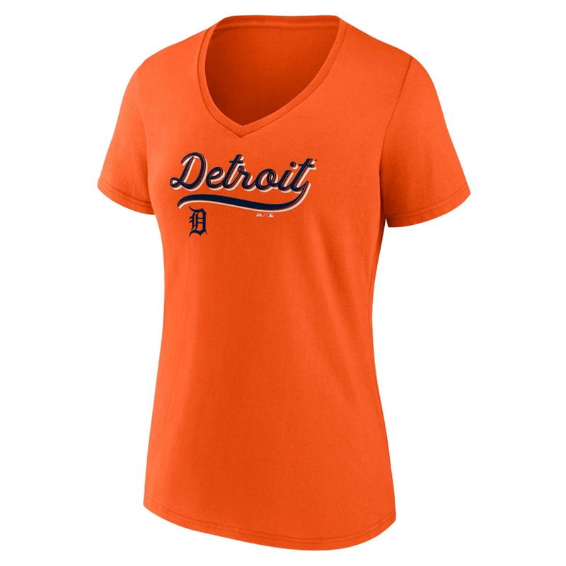 MLB Detroit Tigers Women&#39;s V-Neck Core T-Shirt, 2 of 4