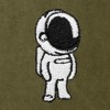 Dalix Astronaut Embroidery Washed Midweight Jogger Fleece Sweatpants Soft Lounge Pant Drawstring Waistband Pockets Mens - 2 of 4