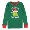 Dr. Seuss How the Grinch Stole Christmas Lights Matching Family Pajama Set - 2 of 4